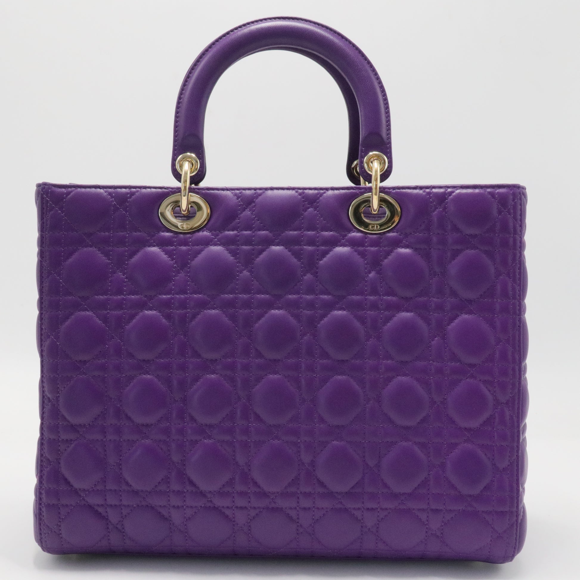 Lady Dior Bag Cannage Quilt Lambskin Large