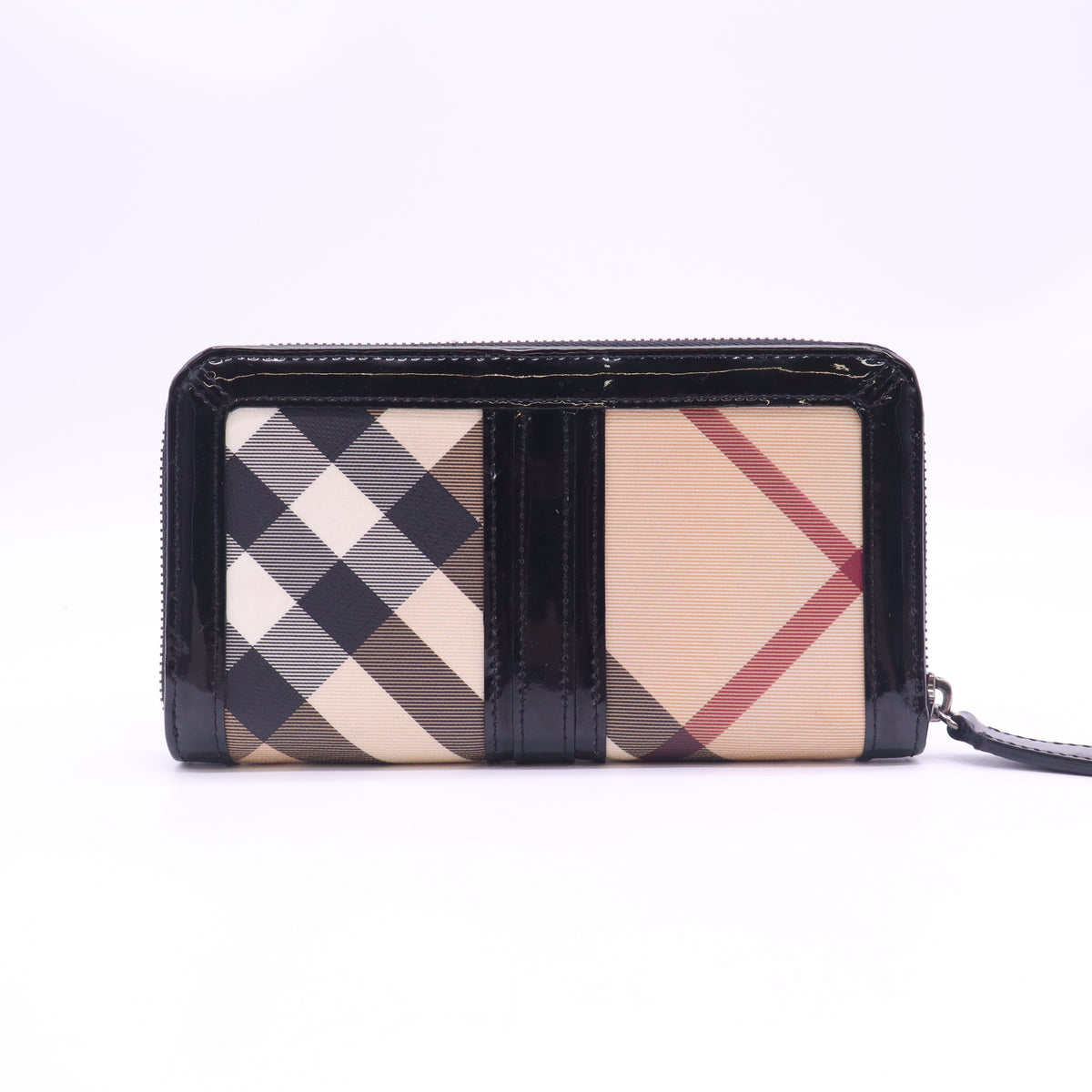 Burberry Nova Check Large Ziggy Zip Around Wallet W23304