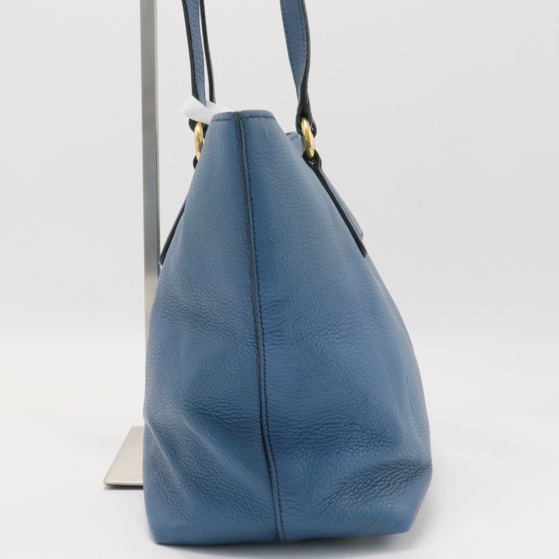 Side Zip Convertible Shopper Tote Vitello Daino