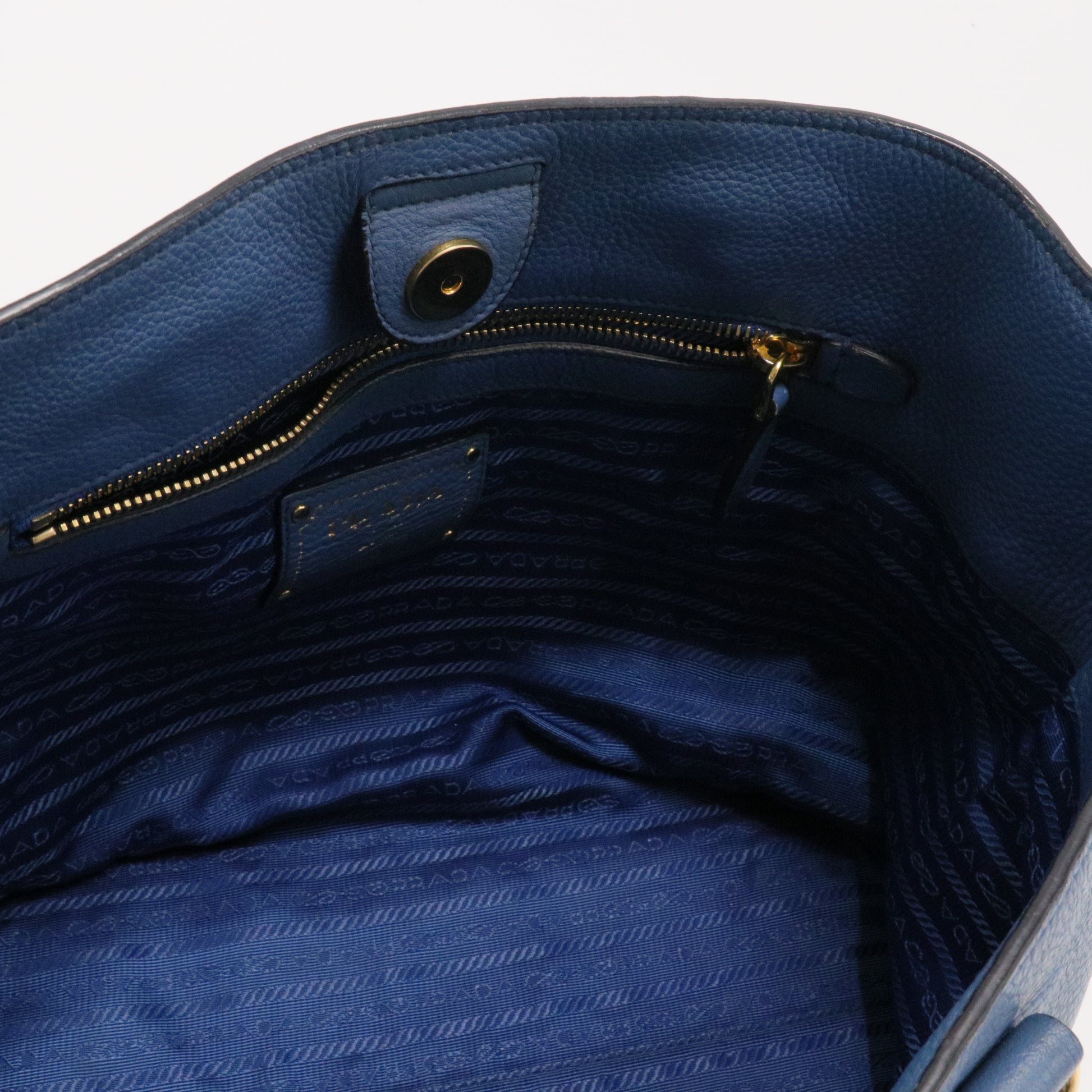 Side Zip Convertible Shopper Tote Vitello Daino