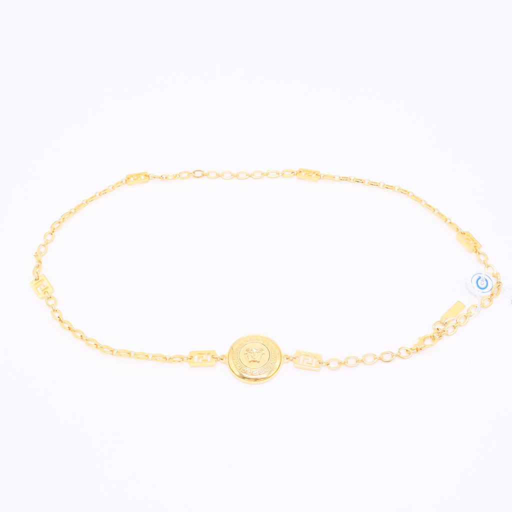 VERSACE Greca Pearl Chain Belt twins