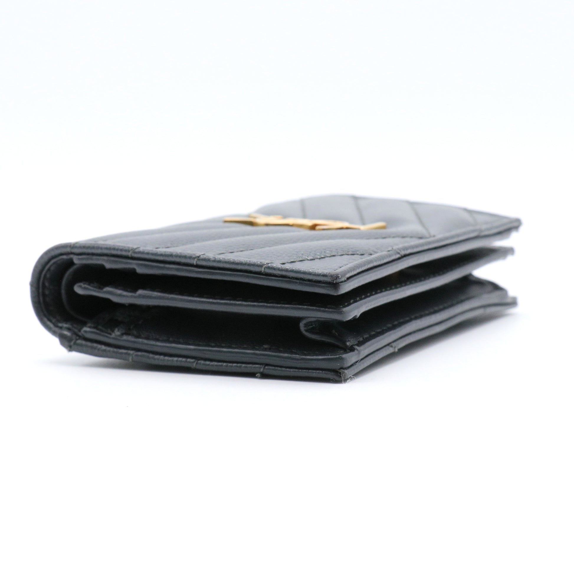 Monogram chevron wallet