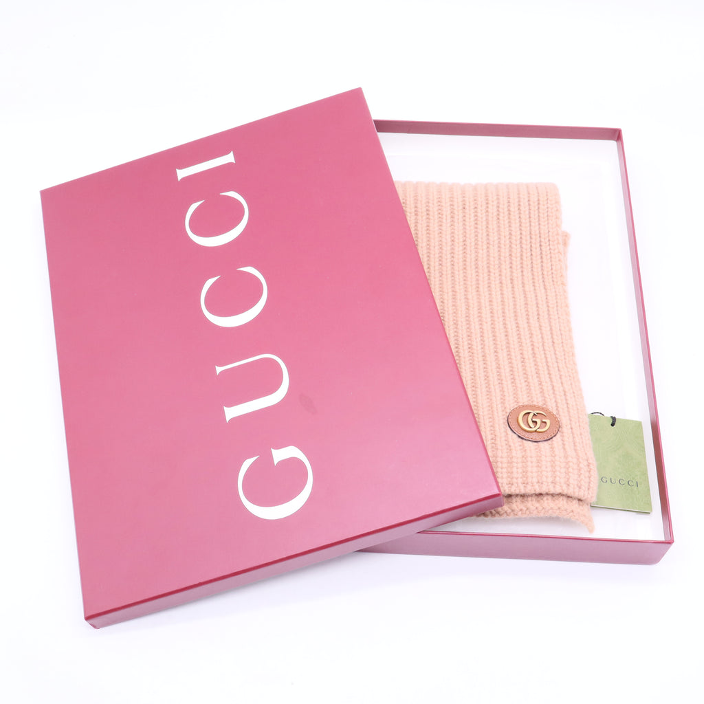 Gucci beige Wool and Cashmere Scarf W20062