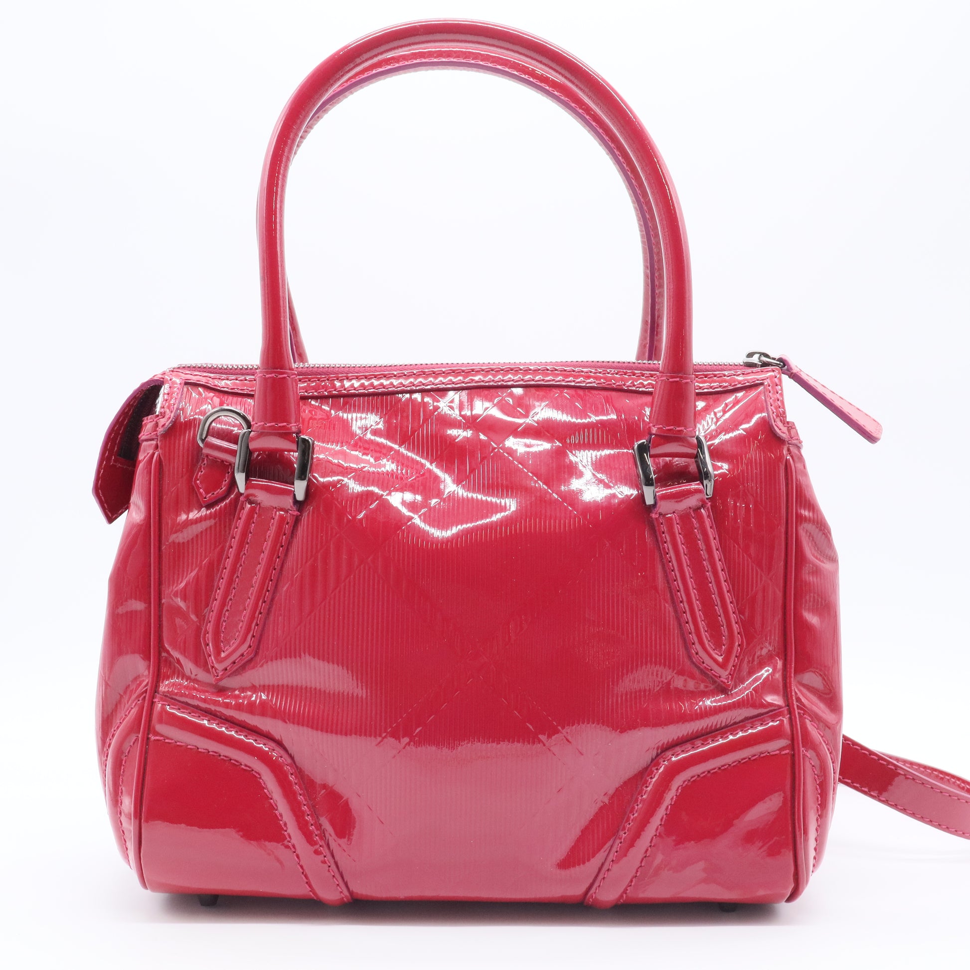 Anford Convertible Bowling Bag Embossed Patent Medium