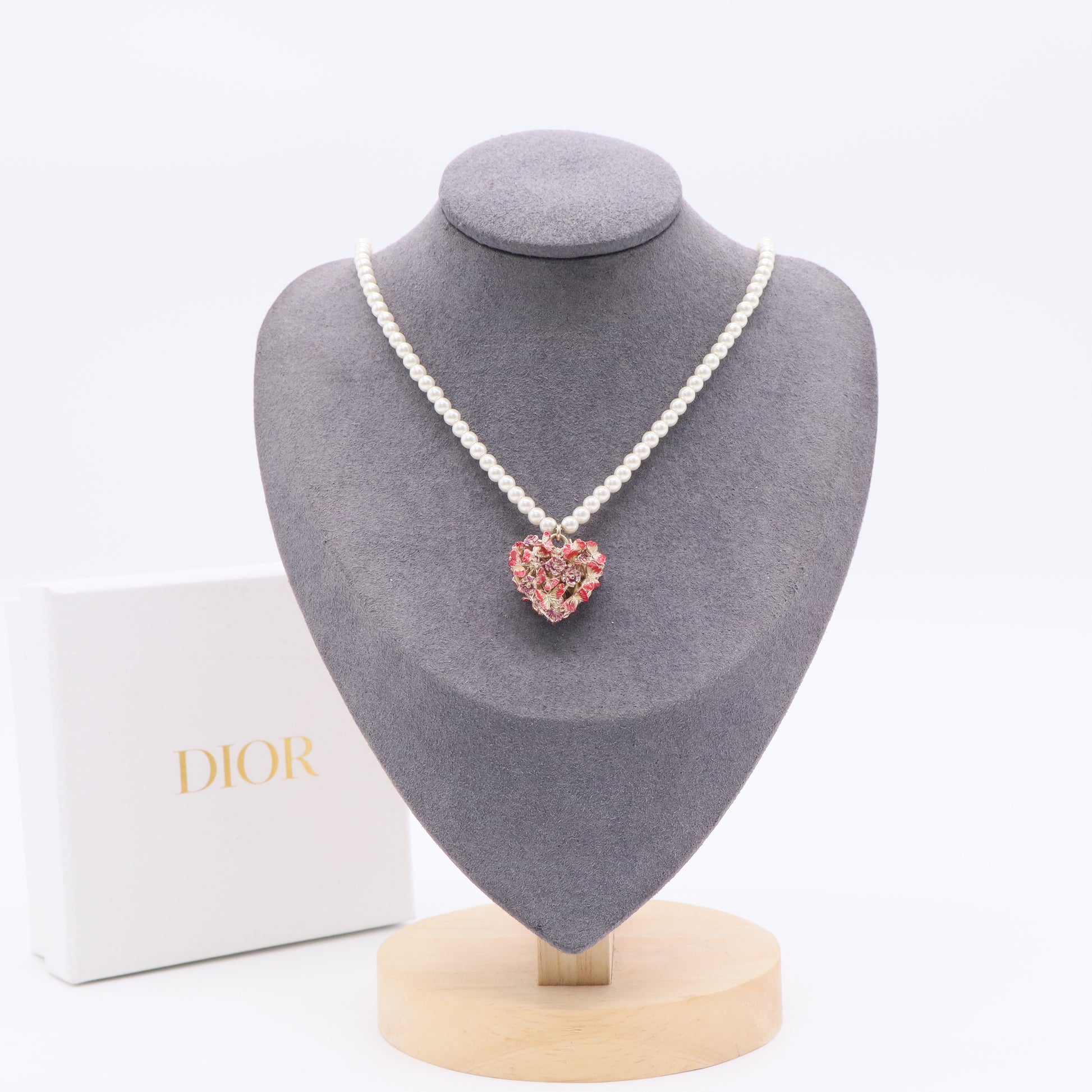 Christian Dior Le Coeur Des Papillons Necklace twins LDJ3282