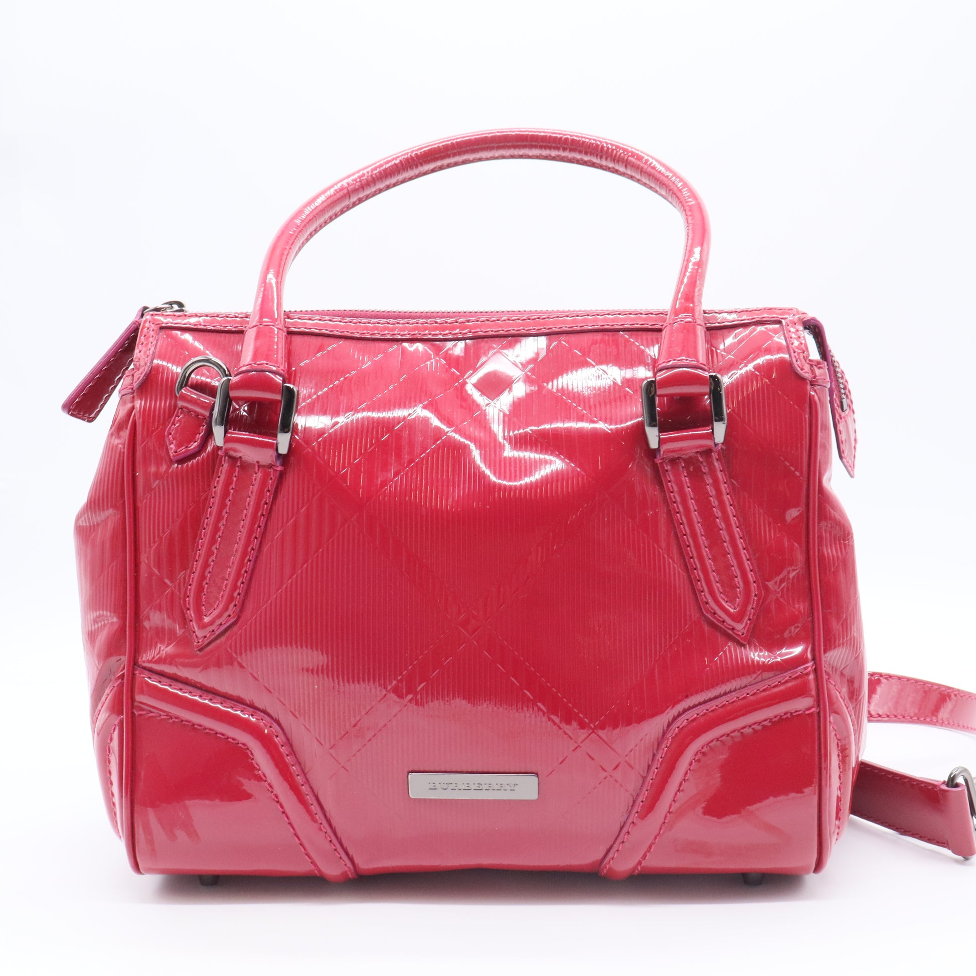 Anford Convertible Bowling Bag Embossed Patent Medium