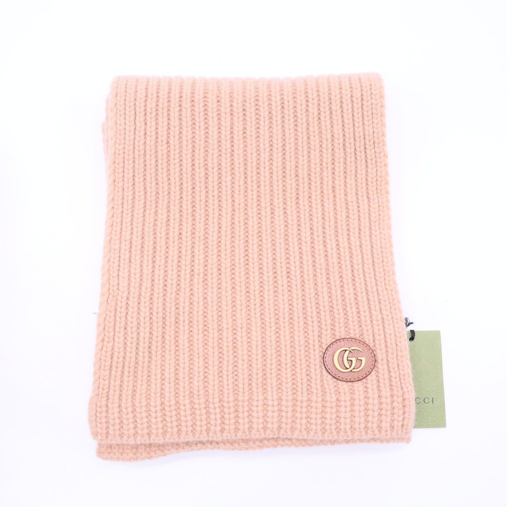 Gucci beige Wool and Cashmere Scarf W20062