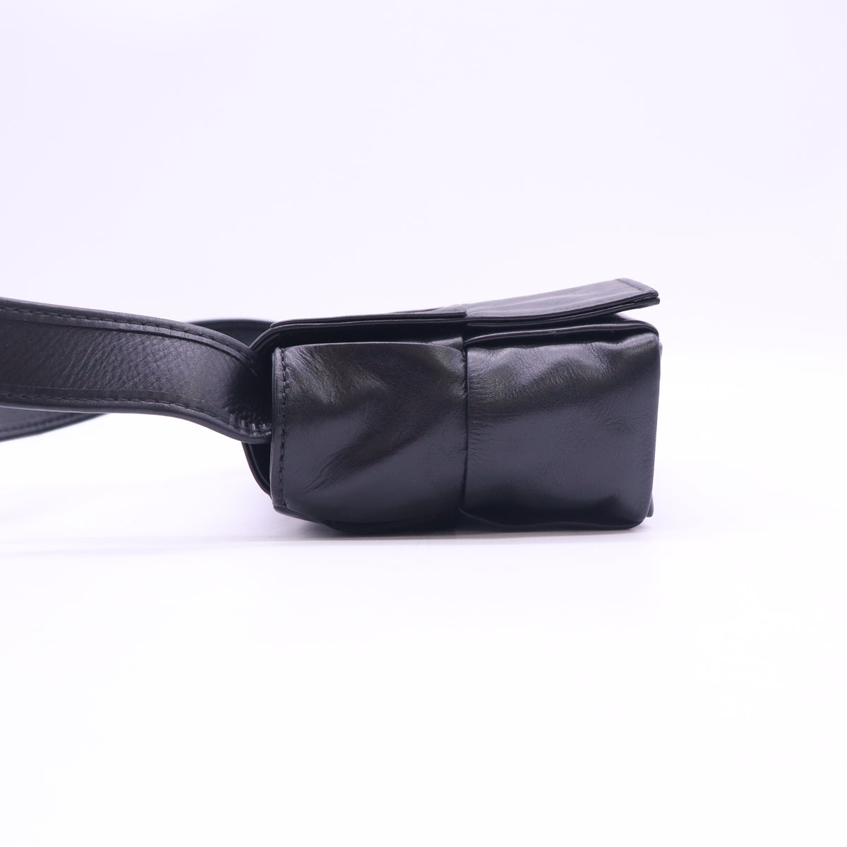 Paper Calfskin Intreccio Cassette Belt Bag Camping B24493