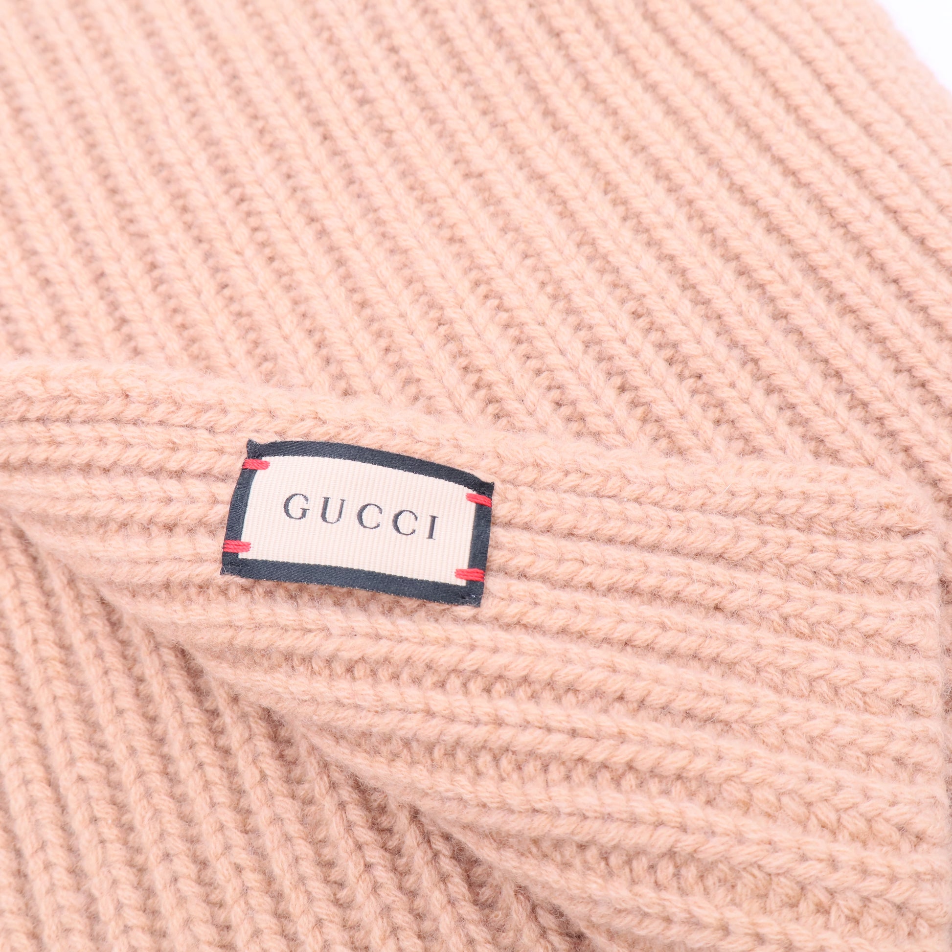 Gucci beige Wool and Cashmere Scarf W20062