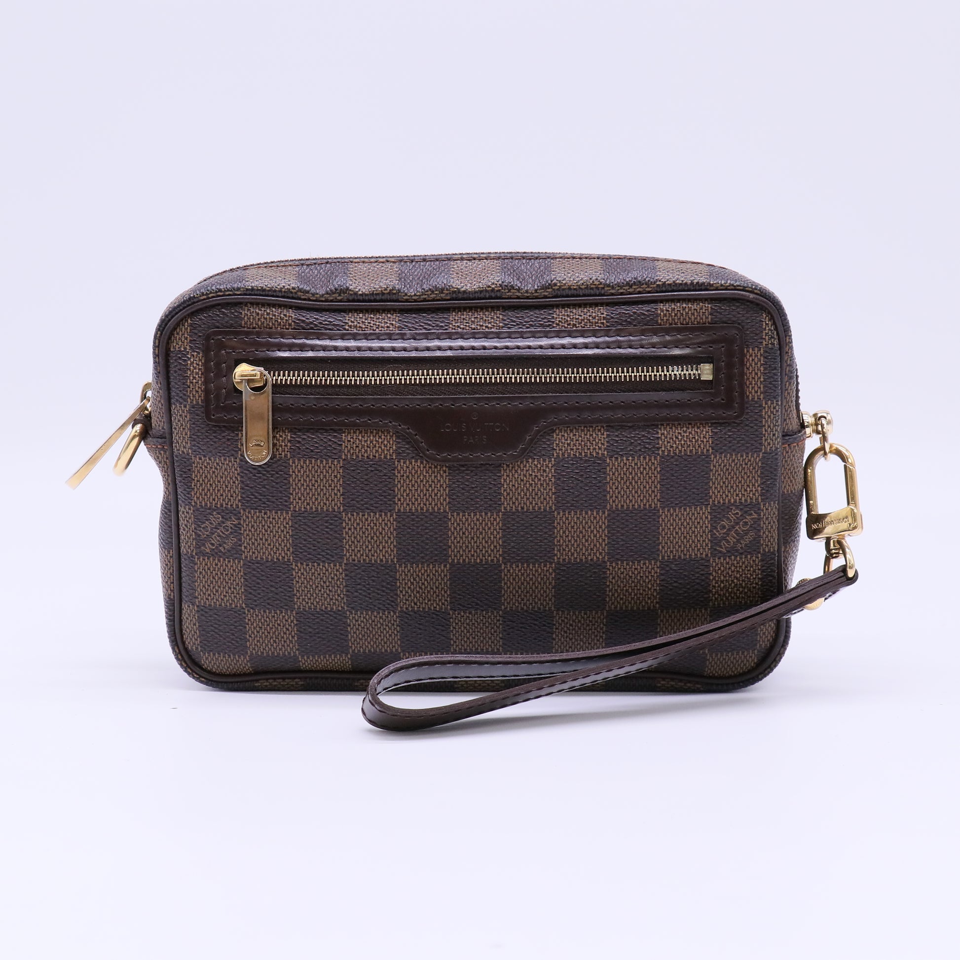 Louis Vuitton Damier Ebene Canvas Pochette Billets Macao twins B22837