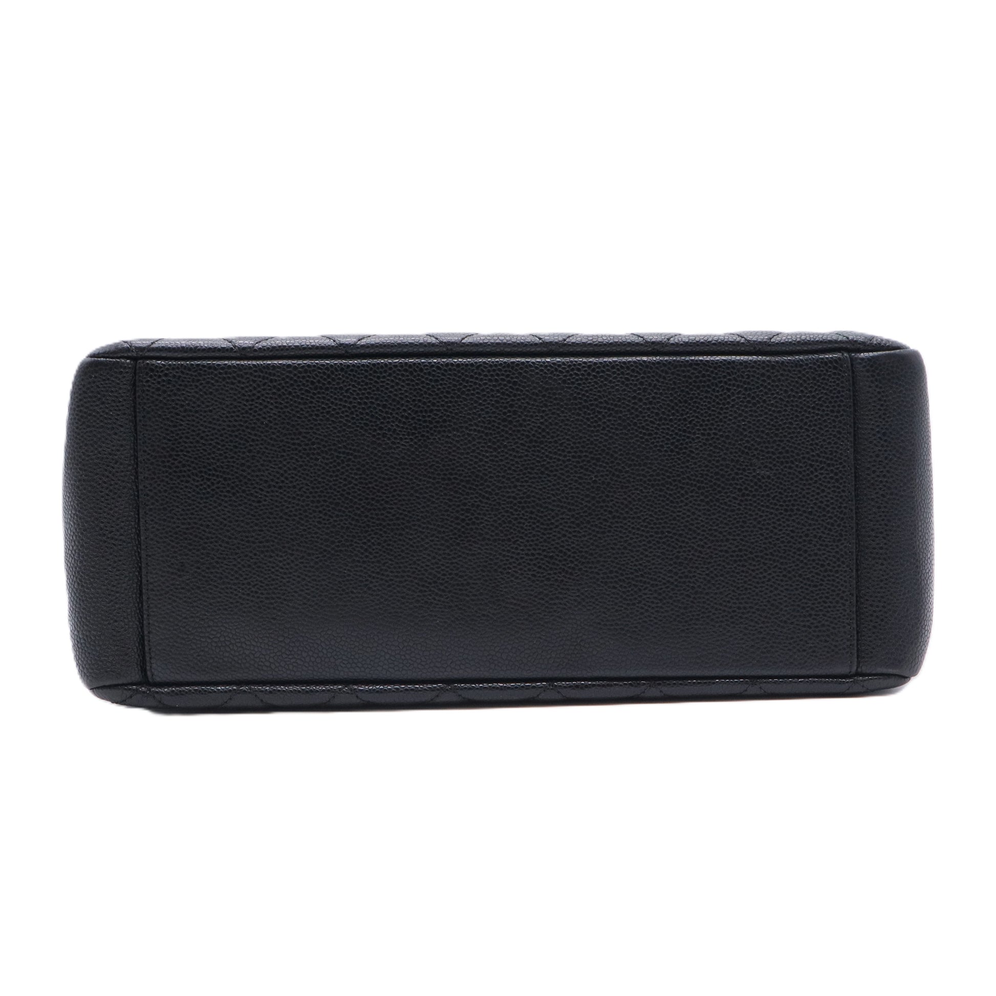 Caviar Quilted Grand Shopping Tote GST Black