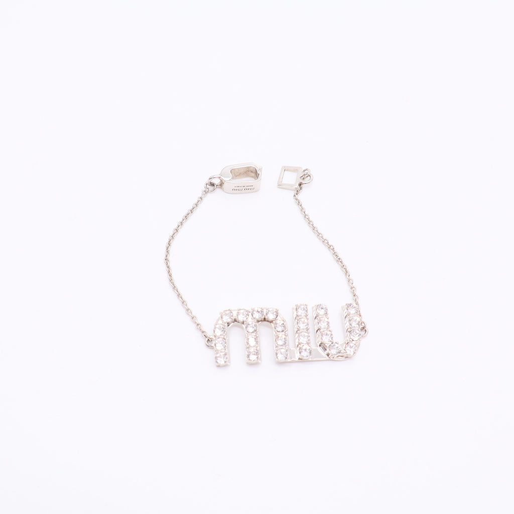 Crystal-embellished logo bracelet Twins LDJ3286
