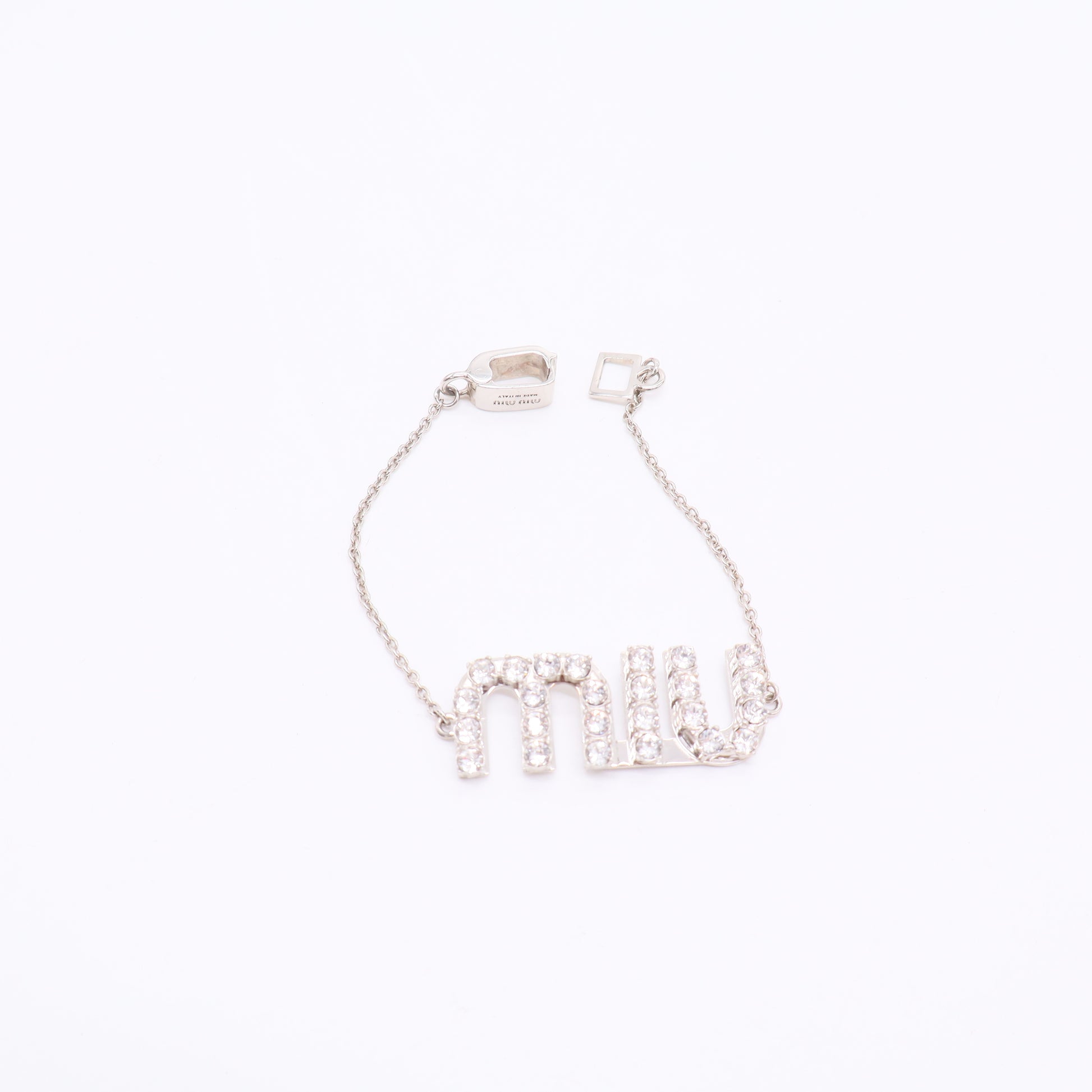 Crystal-embellished logo bracelet Twins LDJ3286