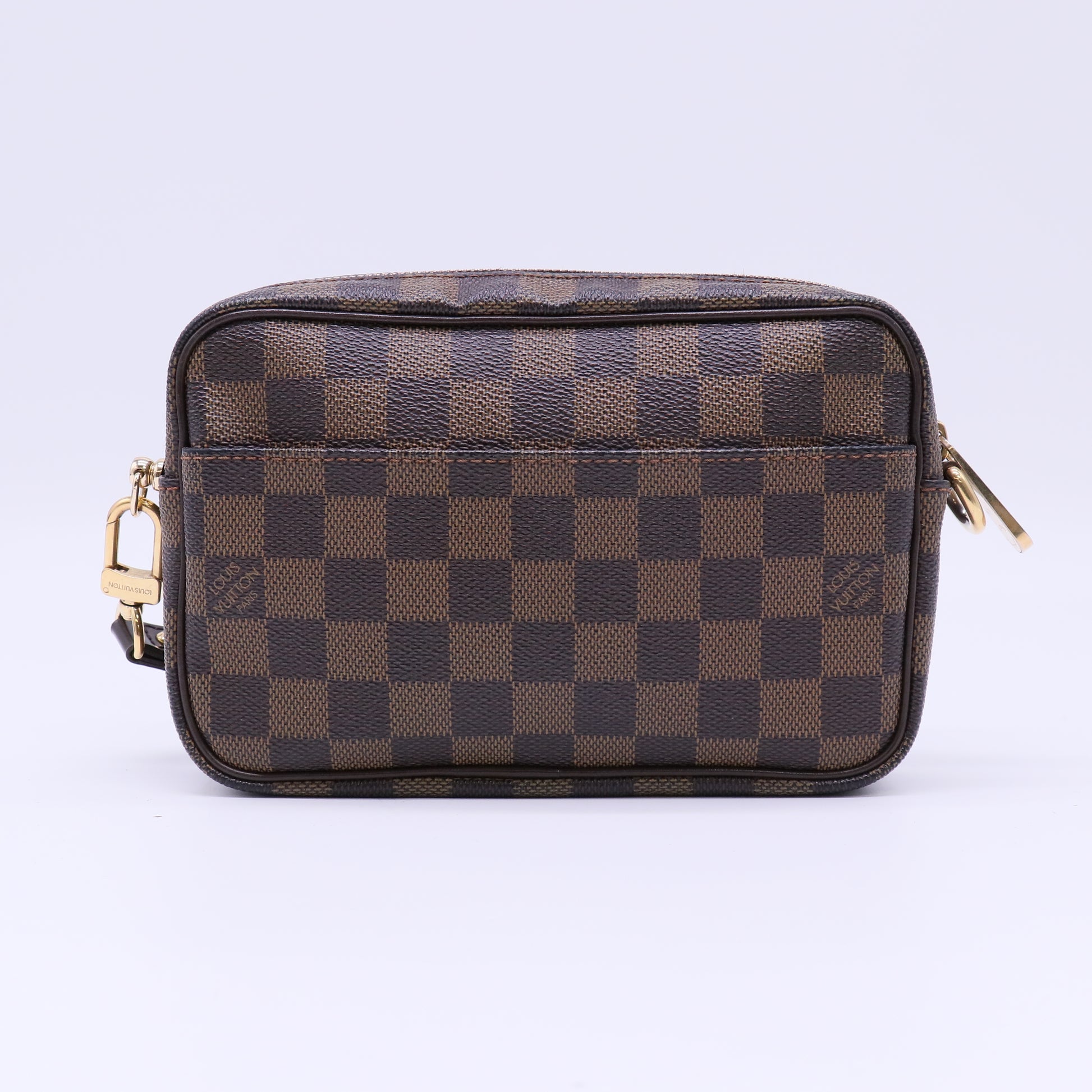 Louis Vuitton Damier Ebene Canvas Pochette Billets Macao twins B22837