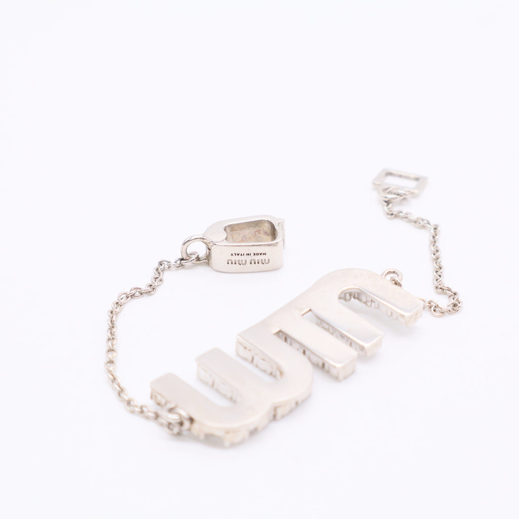 Crystal-embellished logo bracelet Twins LDJ3286