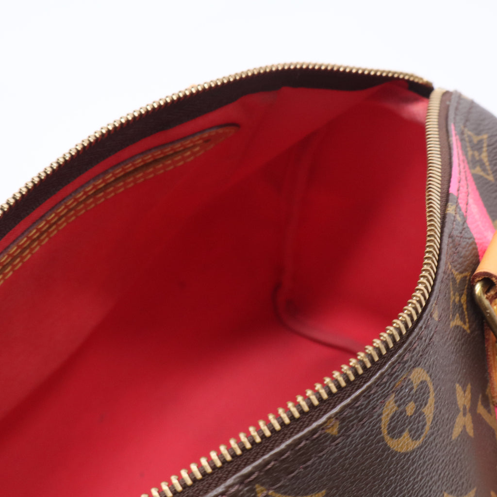 Limited Edition Grenade Monogram V Speedy 30 Bag twins