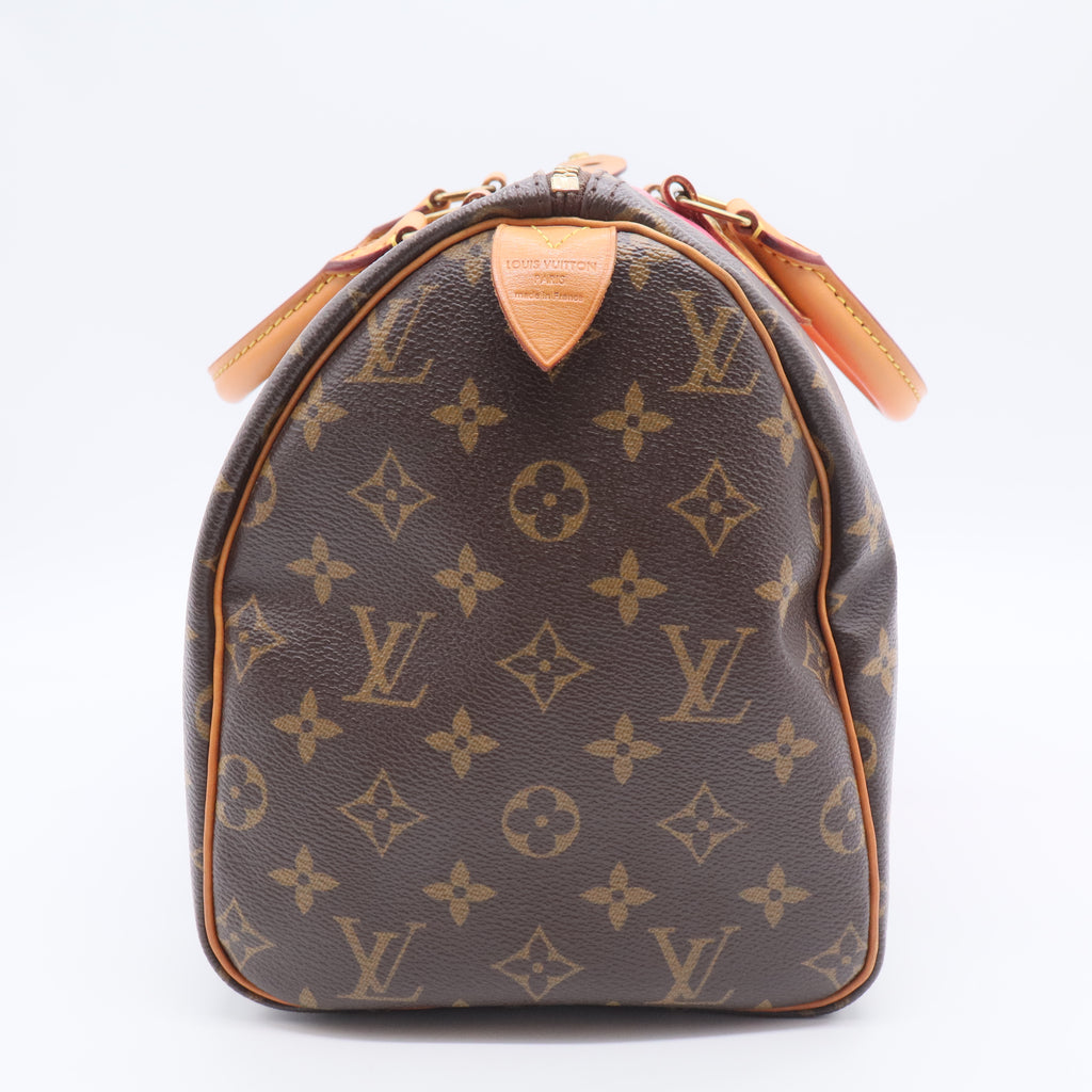 Limited Edition Grenade Monogram V Speedy 30 Bag twins