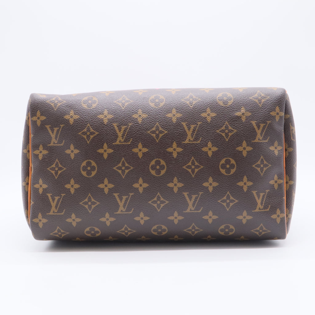 Limited Edition Grenade Monogram V Speedy 30 Bag twins