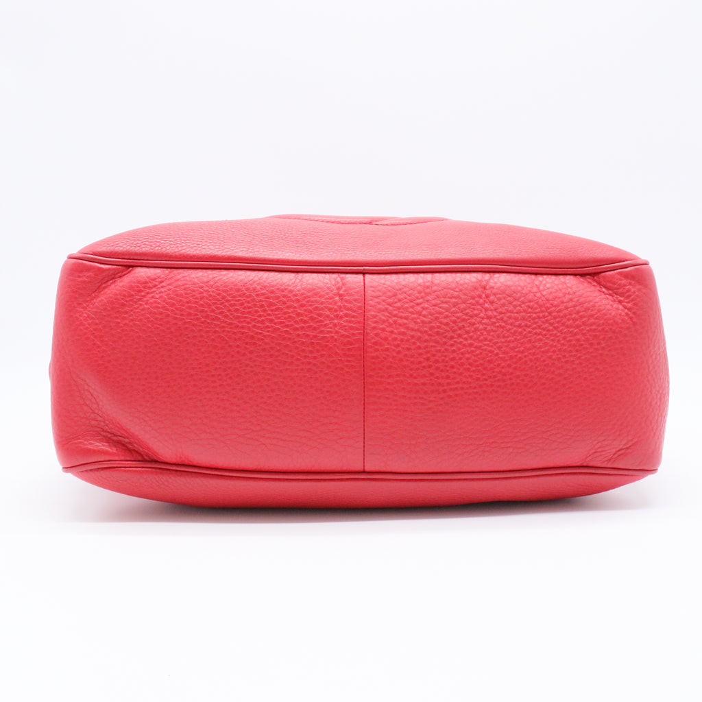 Soho Chain Zip Shoulder Bag Leather Medium Gisel