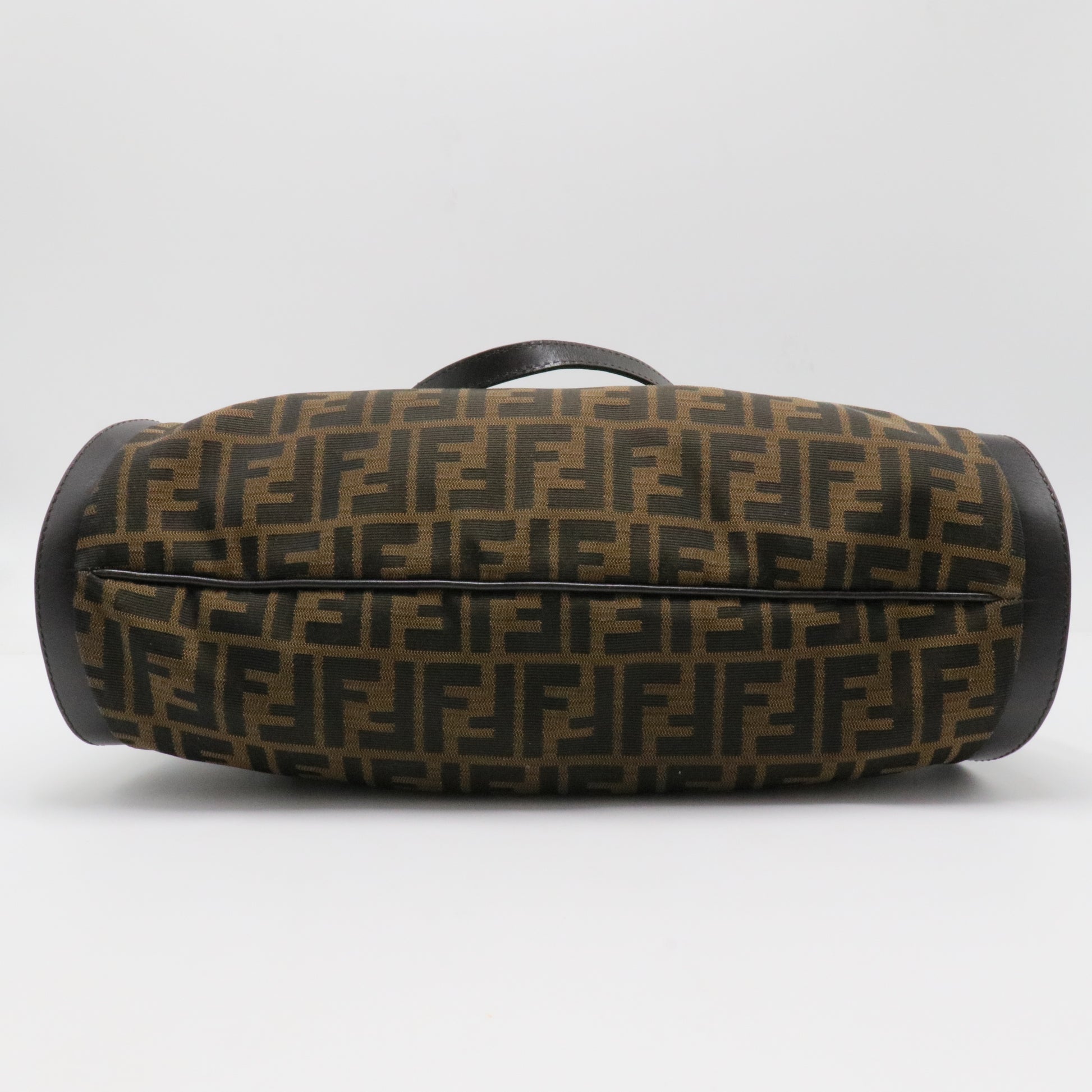 Fendi Tobacco Zucca Canvas and Leather Chef Tote