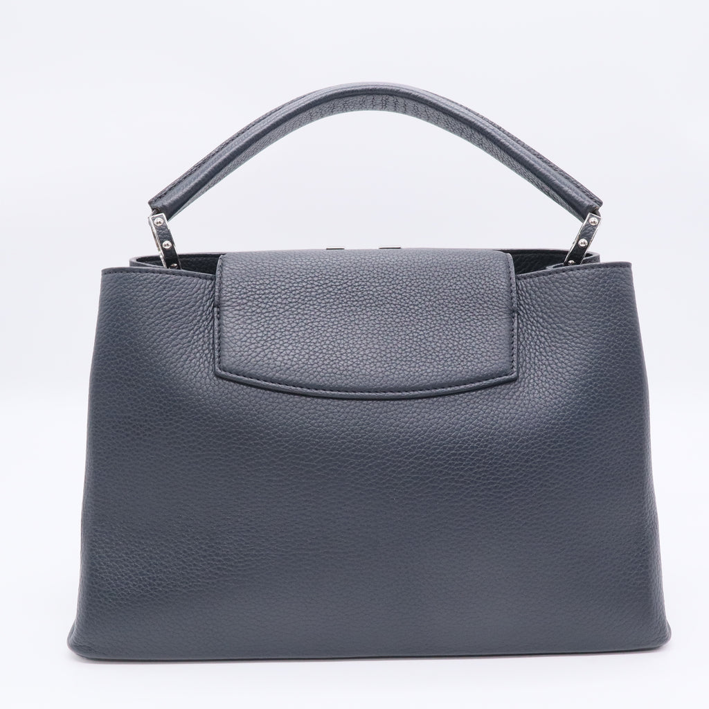 Louis Vuitton Black Taurillon Leather Capucines Bag Twins B20713