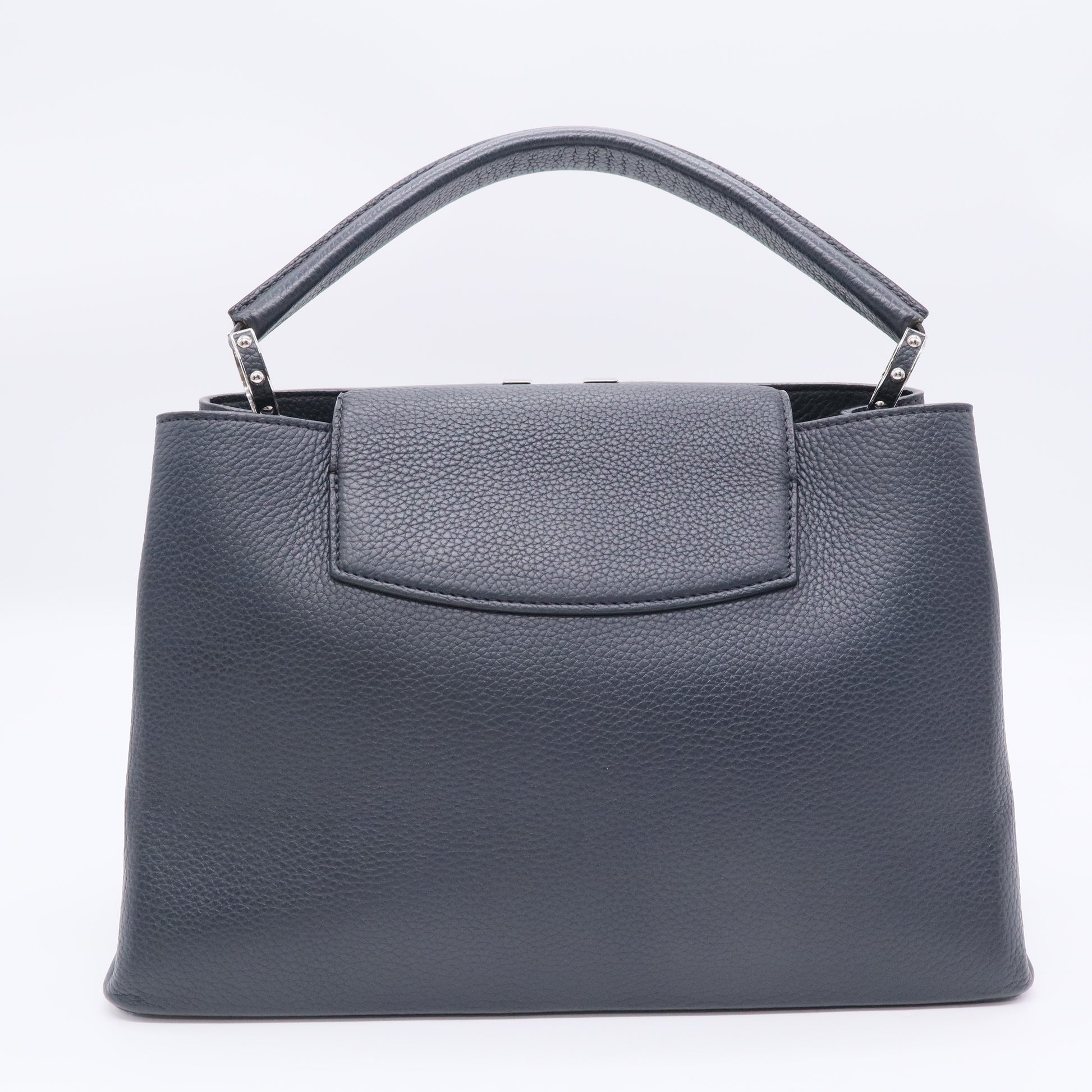 Louis Vuitton Black Taurillon Leather Capucines Bag Twins B20713