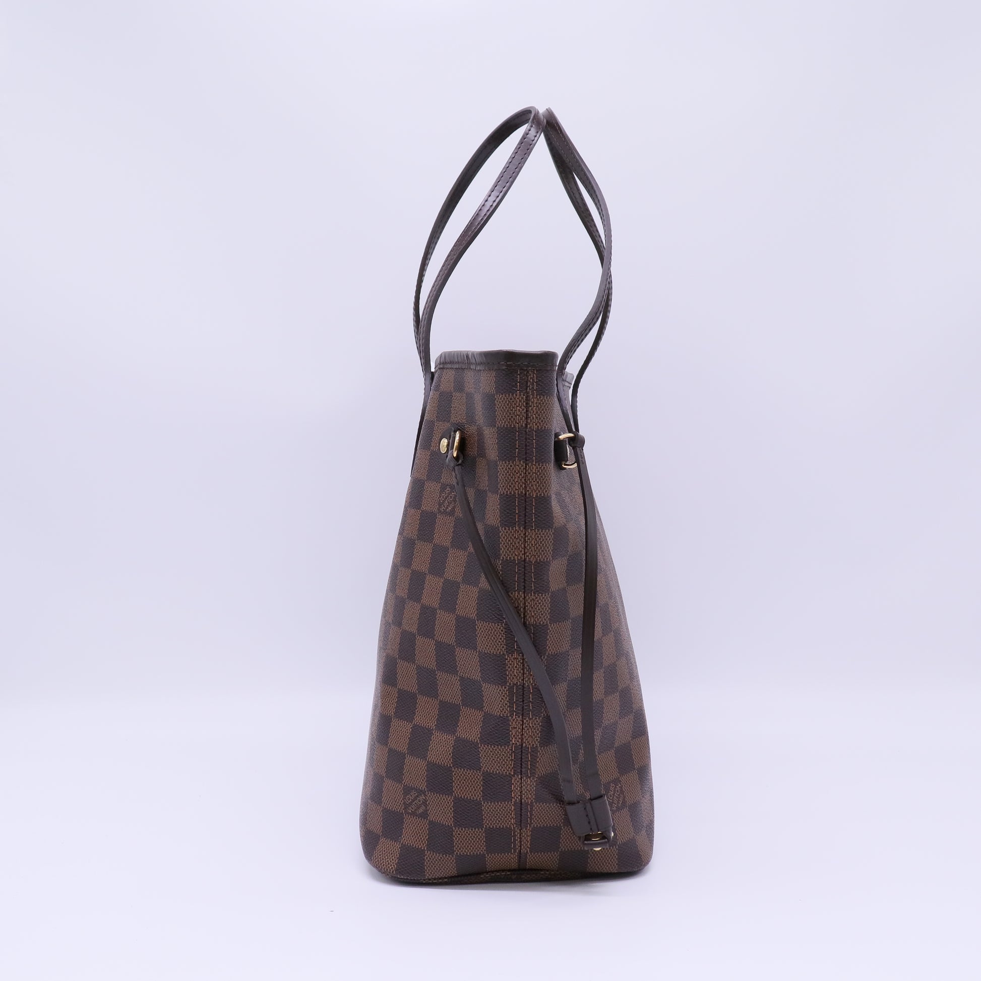 Louis Vuitton Damier Ebene Canvas Neverfull MM Bag twins B22516
