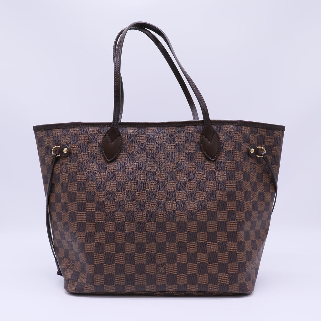 Louis Vuitton Damier Ebene Canvas Neverfull MM Bag twins B22516