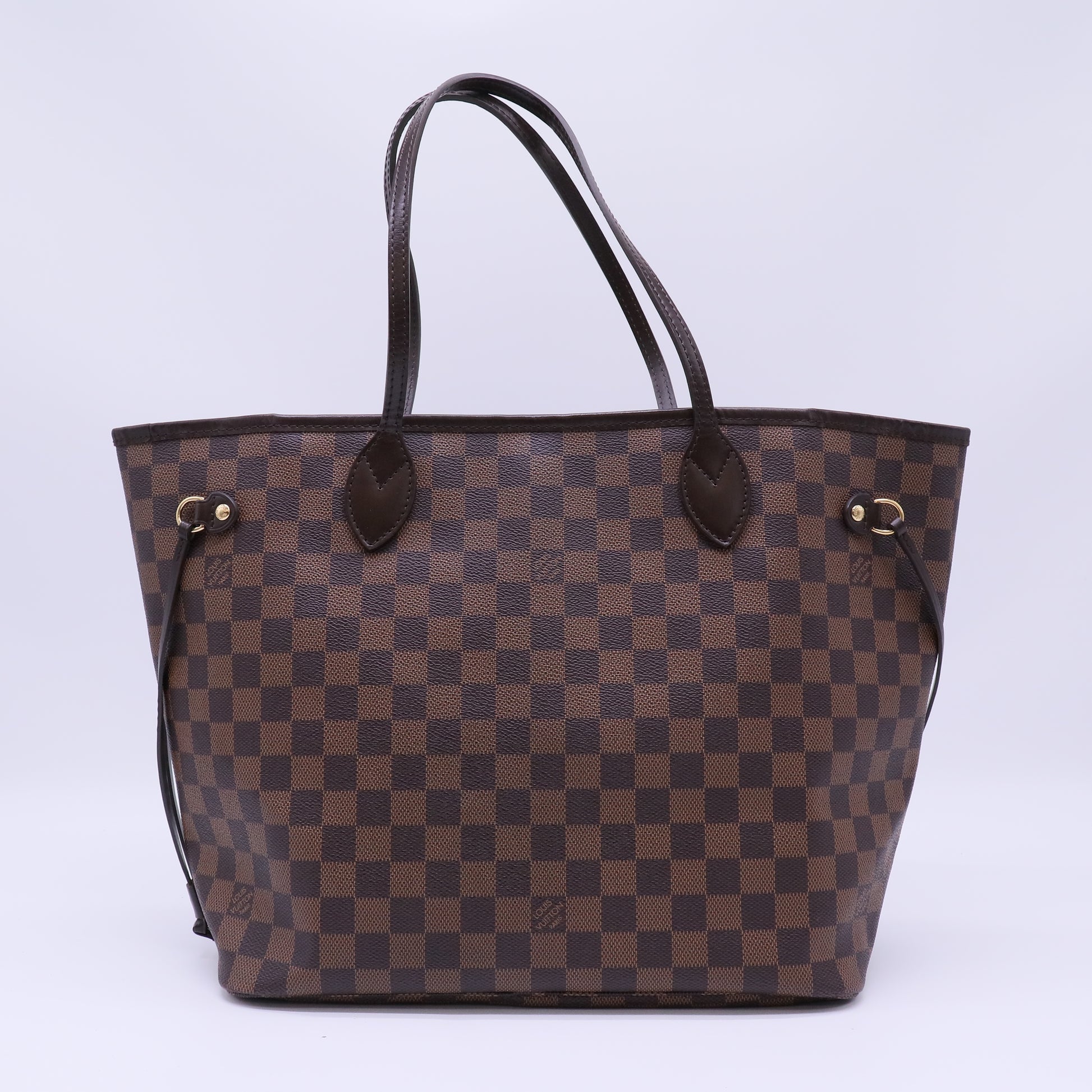 Louis Vuitton Damier Ebene Canvas Neverfull MM Bag twins B22516