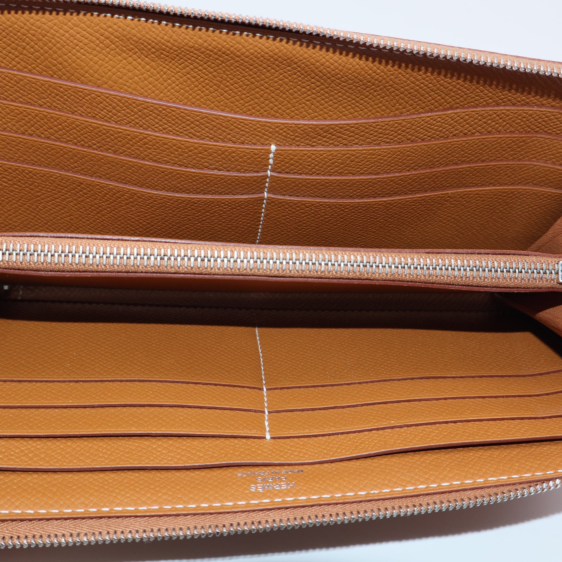Hermes Azap Zip Around Wallet Epsom Long J2468 twins