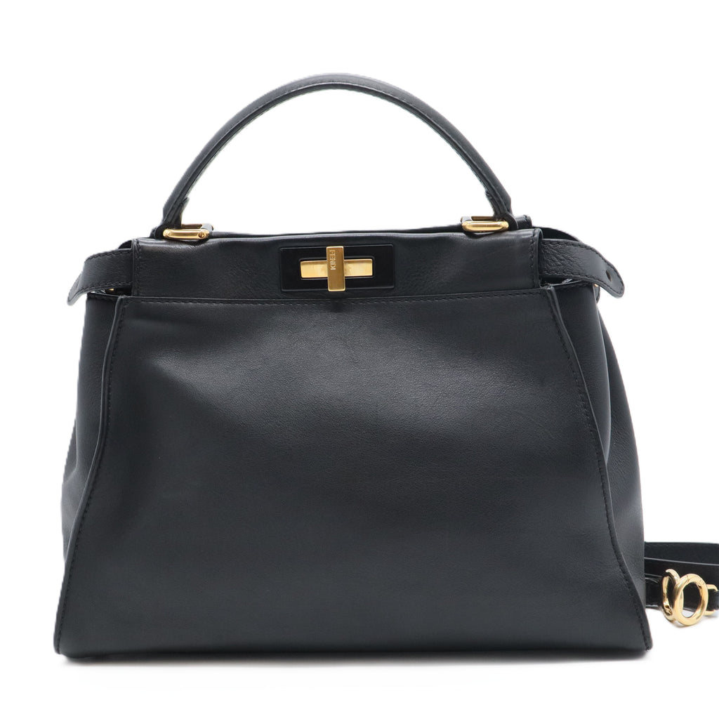 Peekaboo Bag Rigid Leather Regular Gisel