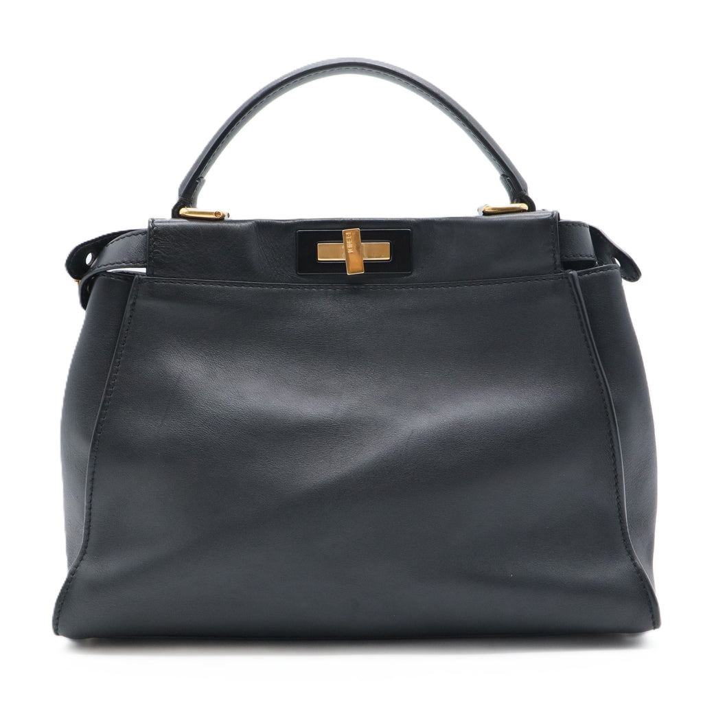 Peekaboo Bag Rigid Leather Regular Gisel