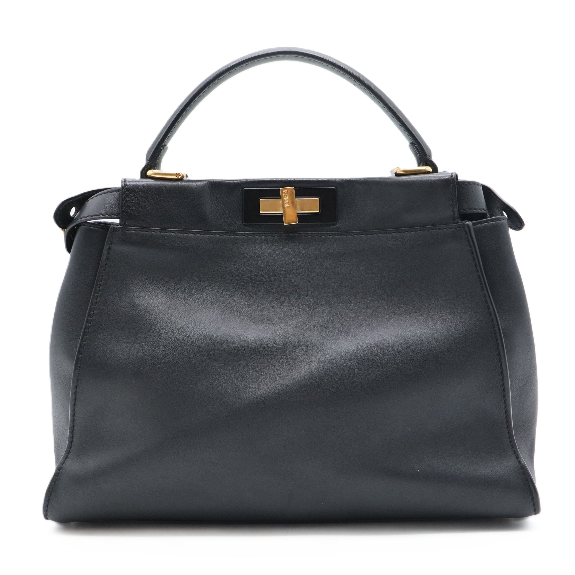 Peekaboo Bag Rigid Leather Regular Gisel