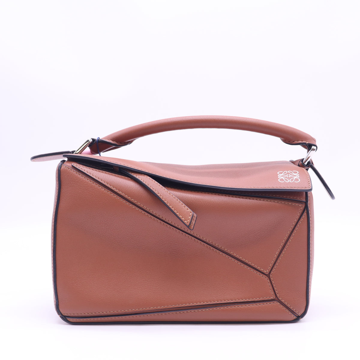 Loewe Small Puzzle Bag in Classic Calfskin Tan twins LDJ6482