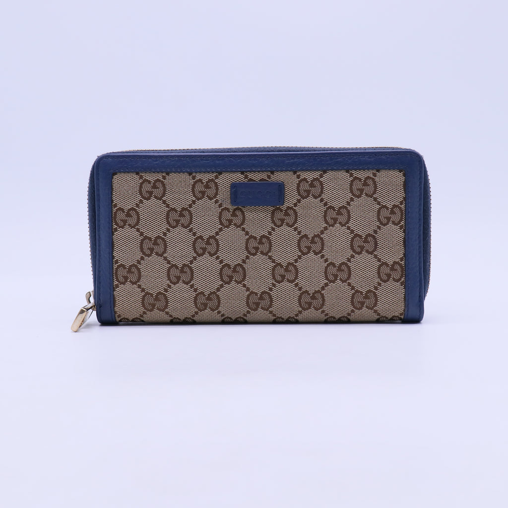 Monogram Calfskin Zip Around Wallet Black W20941