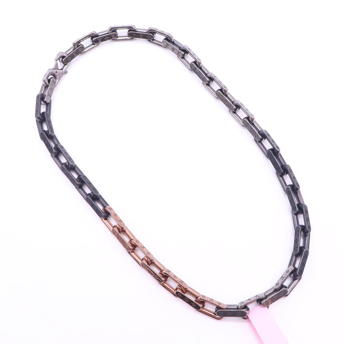 Louis Vuitton Collier Monogram Chain Necklace twins LDJ6476