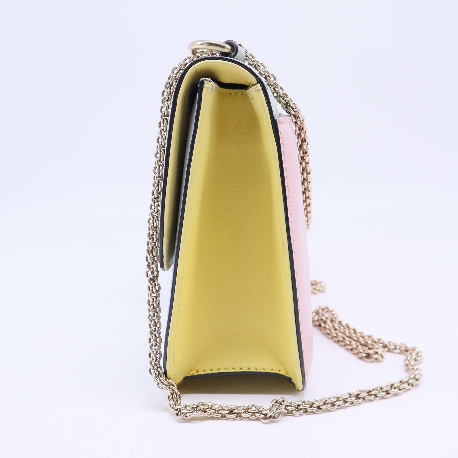 Multicolor Leather Rockstud Glam Lock Small Flap Bag B20705