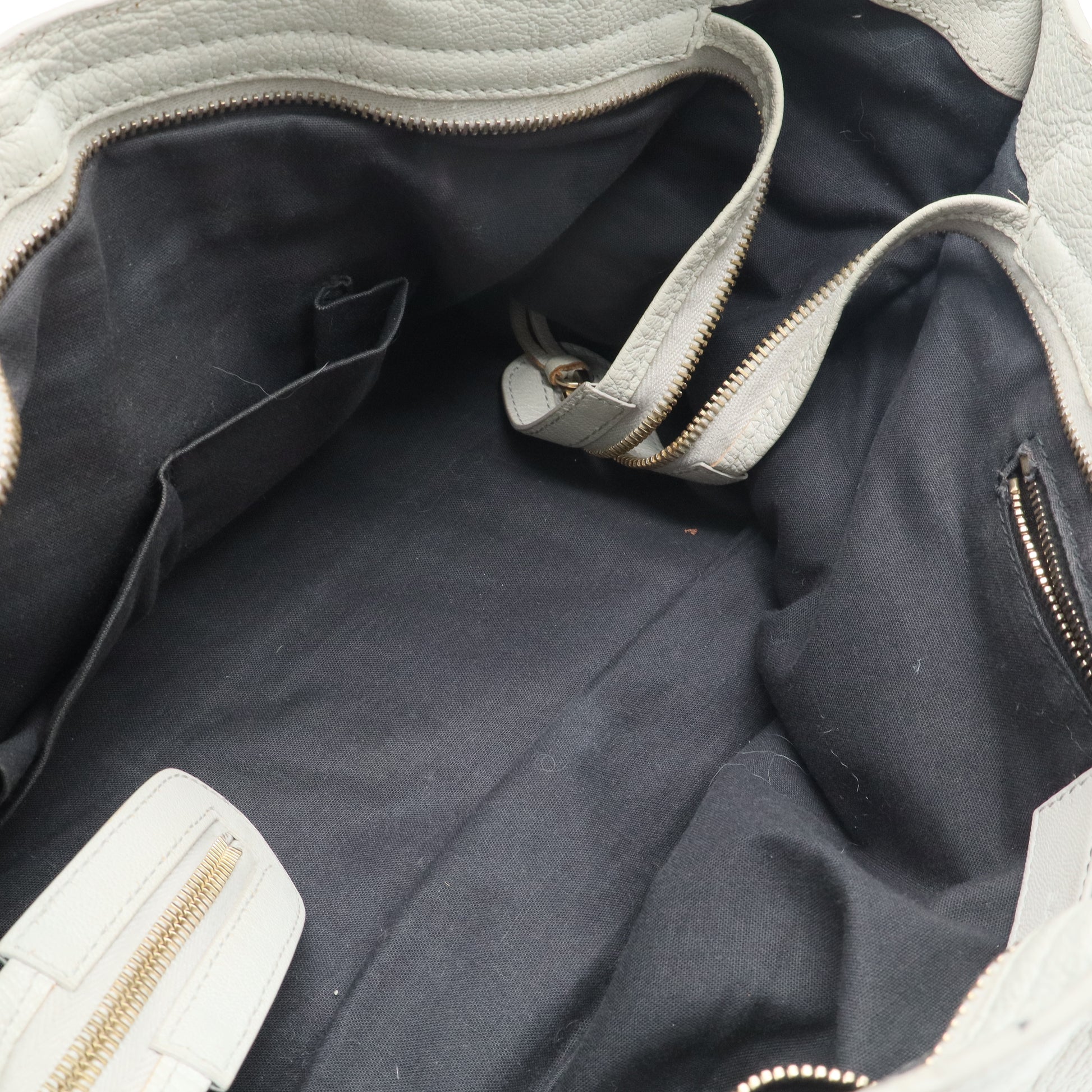 City Classic Metallic Edge Bag Leather Medium twins