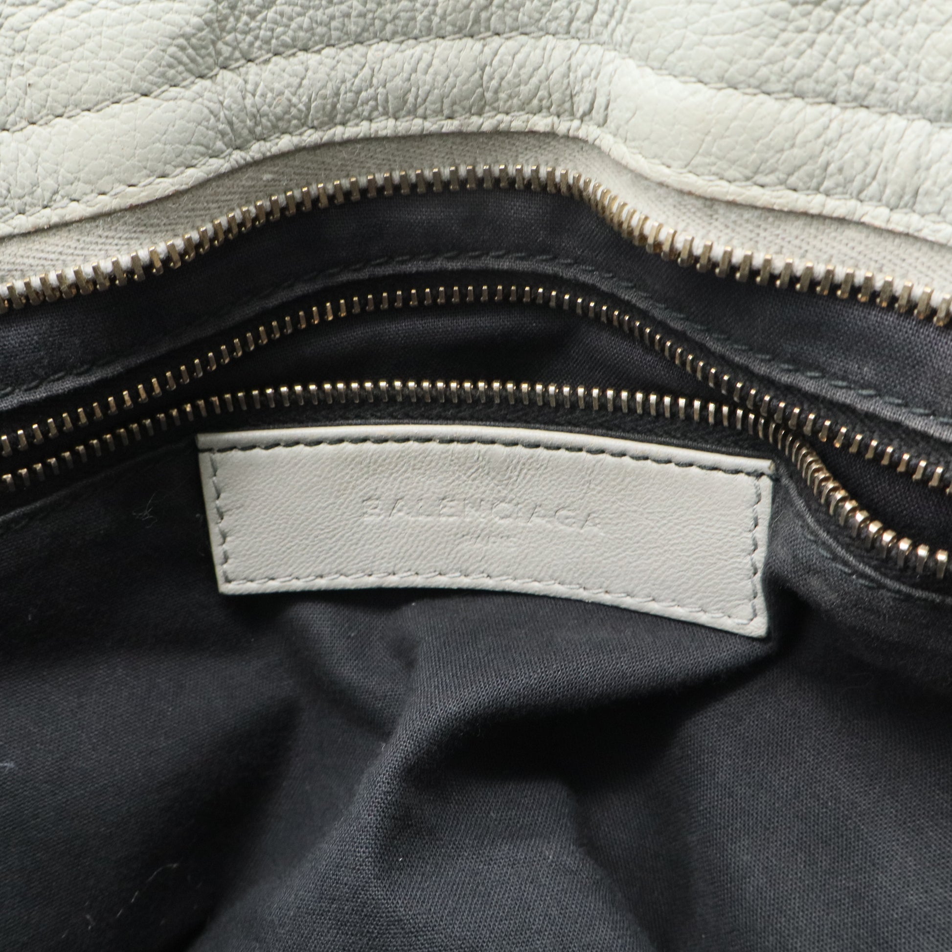 City Classic Metallic Edge Bag Leather Medium twins