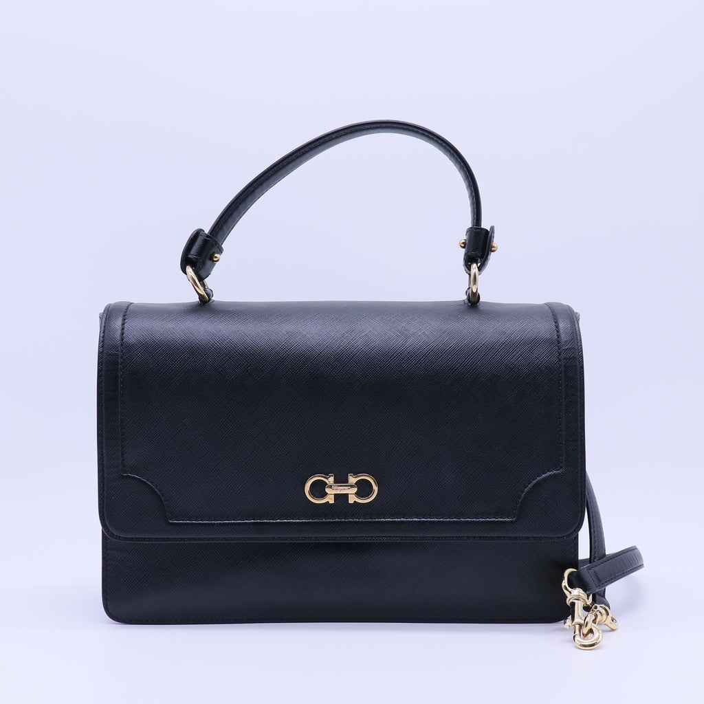 Seila Top Handle Bag Leather Small Twins B20872
