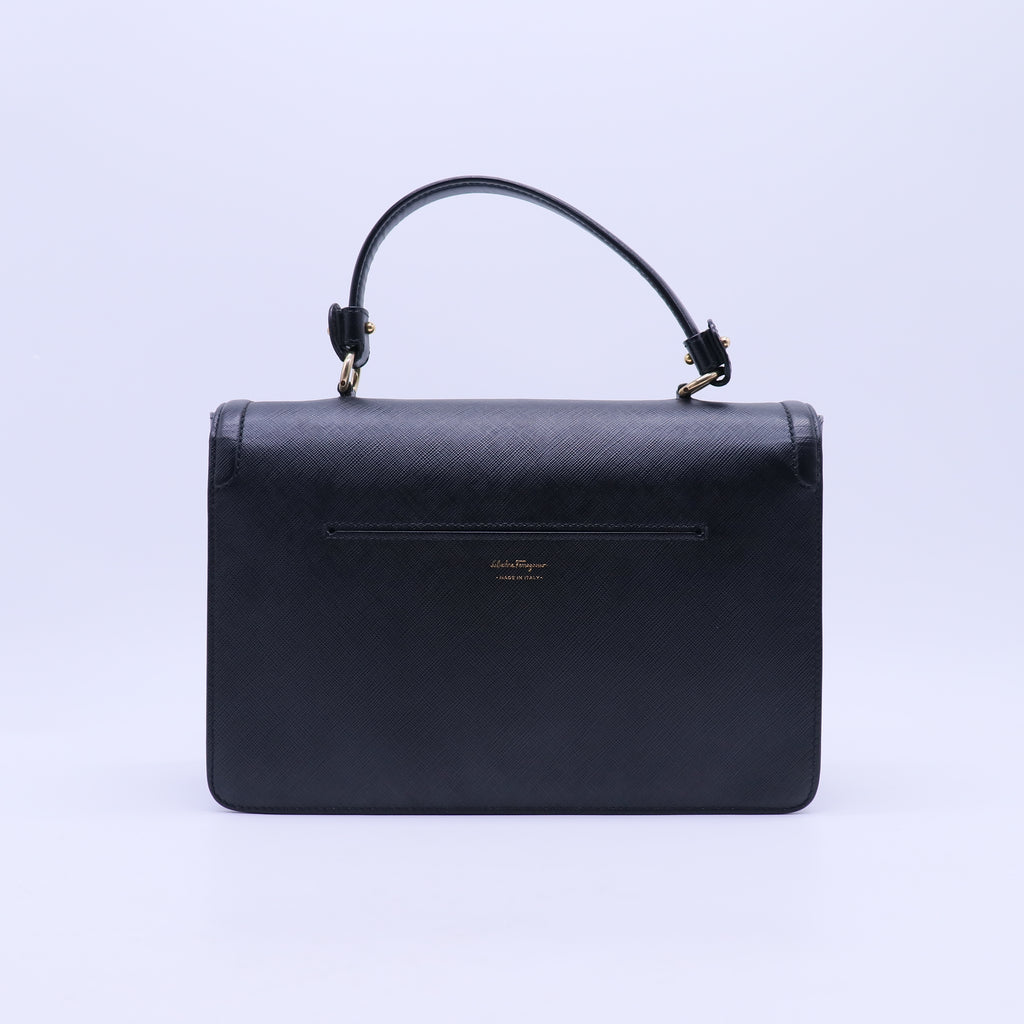 Seila Top Handle Bag Leather Small Twins B20872