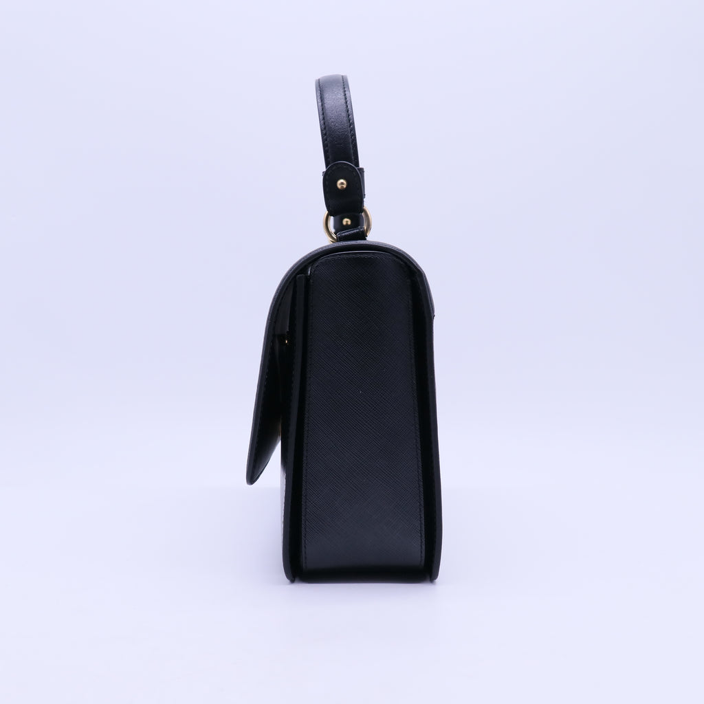 Seila Top Handle Bag Leather Small Twins B20872