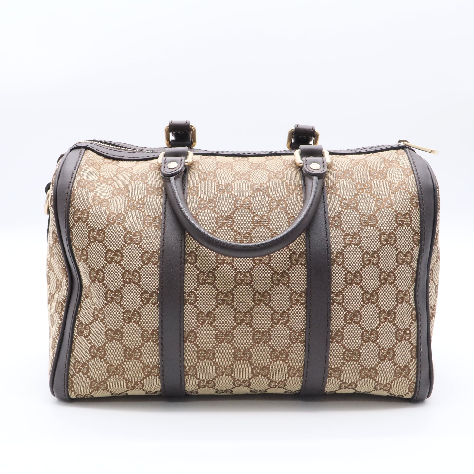 Beige/Ebony GG Canvas Medium Joy Boston Bag Twins