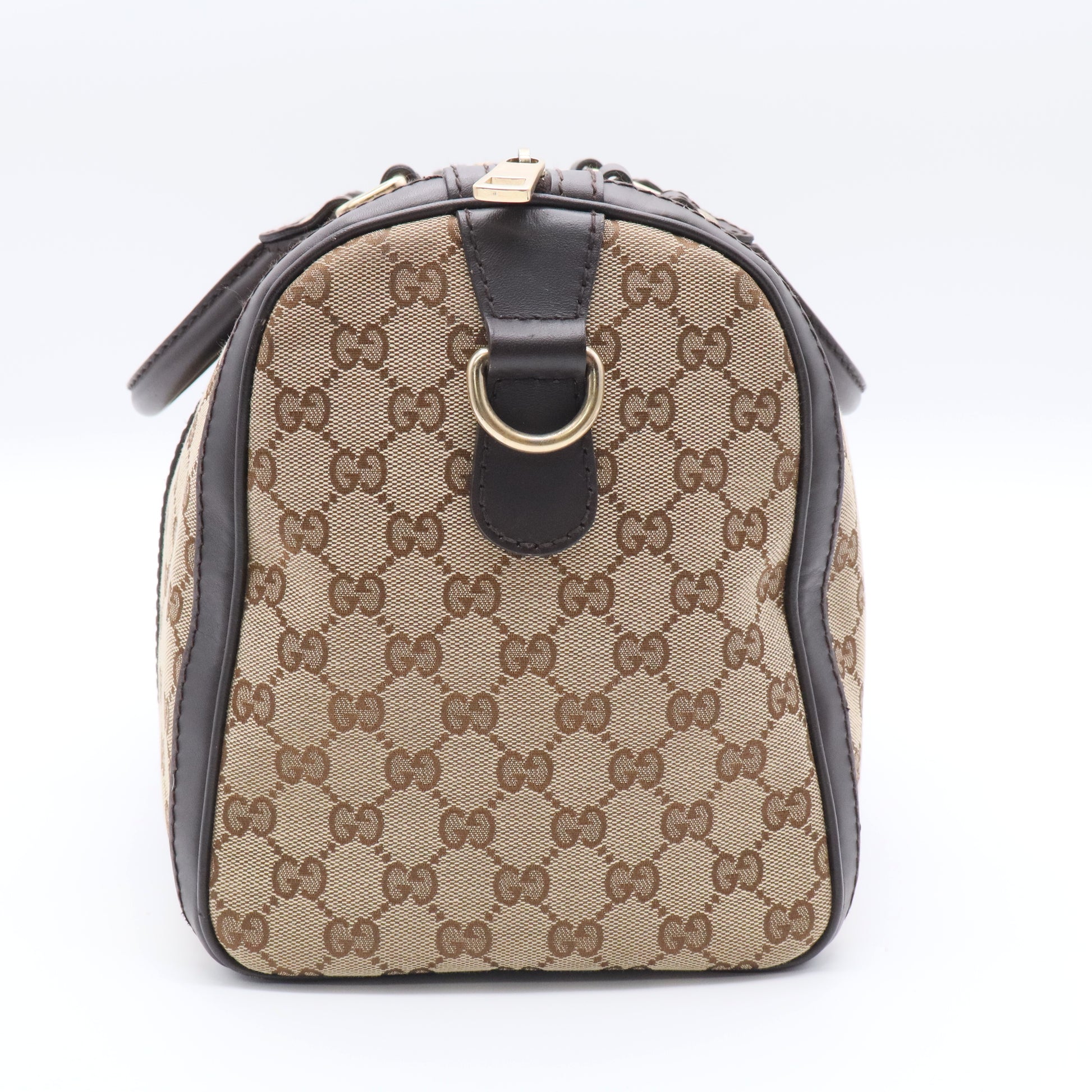 Beige/Ebony GG Canvas Medium Joy Boston Bag Twins