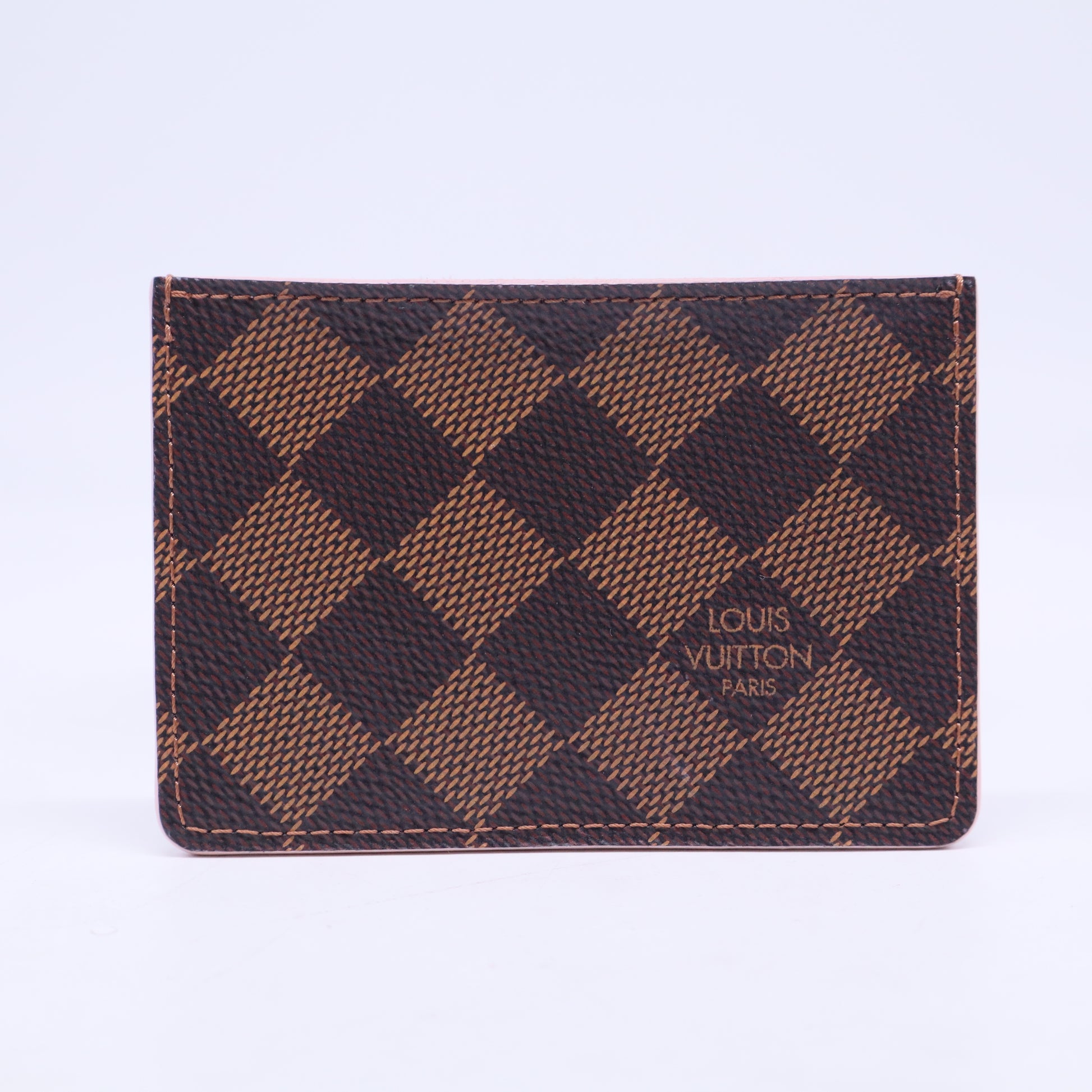 Rose Ballerine Damier Canvas Caissa Card Holder W20522