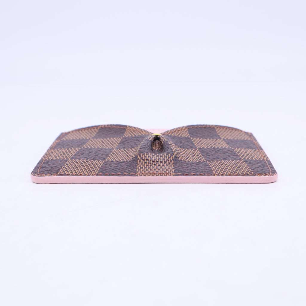 Rose Ballerine Damier Canvas Caissa Card Holder W20522