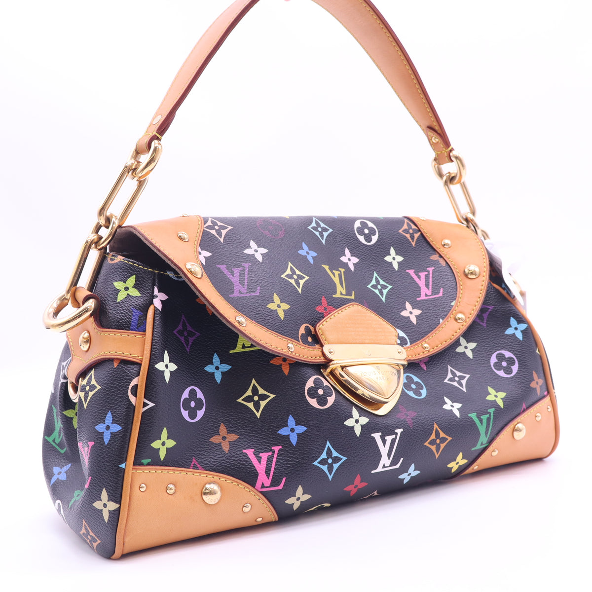 Louis Vuitton Black Monogram Multicolore Beverly MM Bag twins B24471