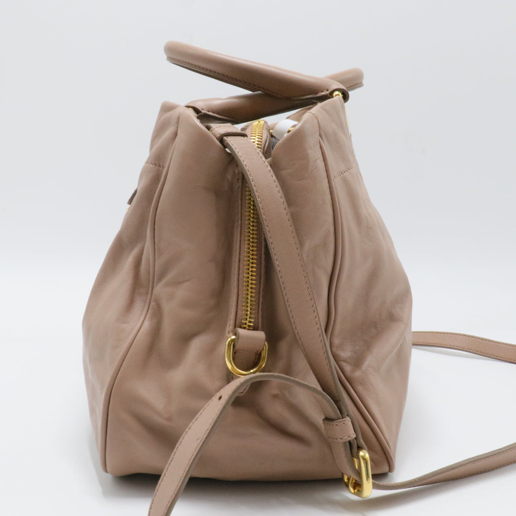 Soft Calf Leather Top Handle Bag