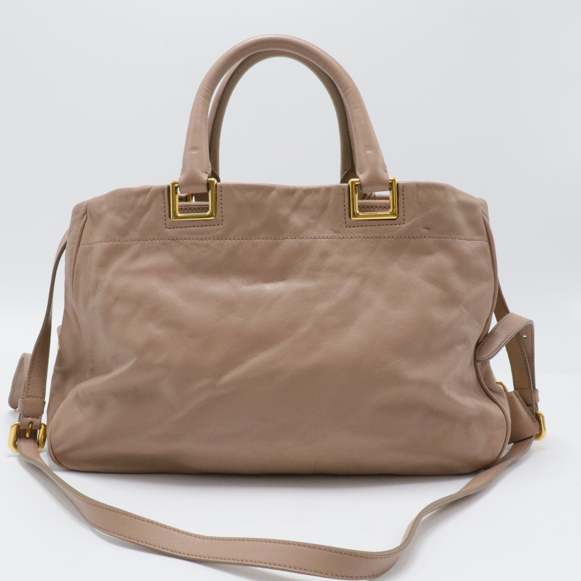 Soft Calf Leather Top Handle Bag