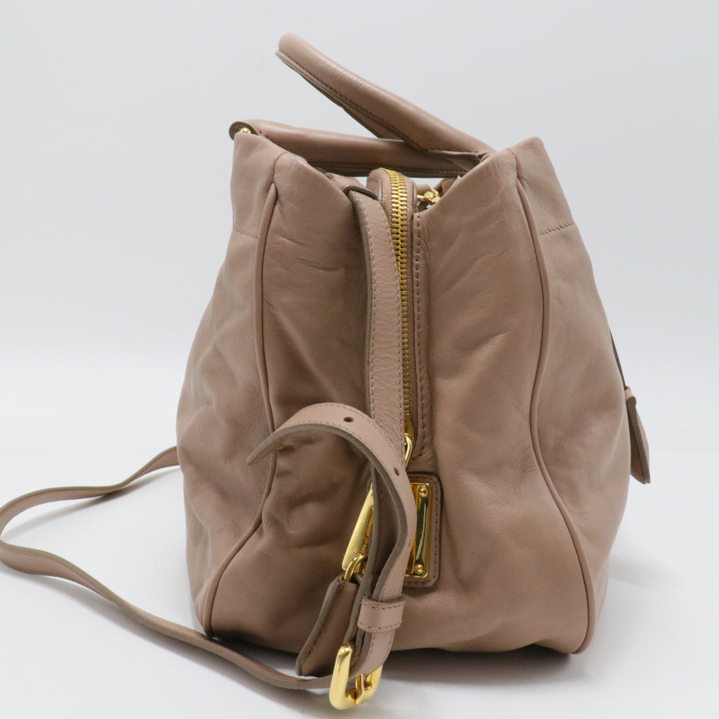 Soft Calf Leather Top Handle Bag